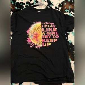 Black and Pink Graphic Kids T-Shirt